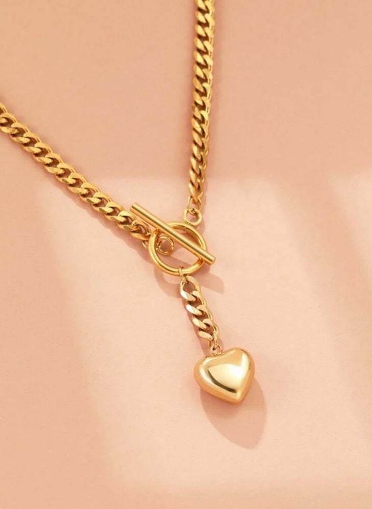 Casual collection Elegant Stainless Steel Gold Plated Necklace For Women - Image 3