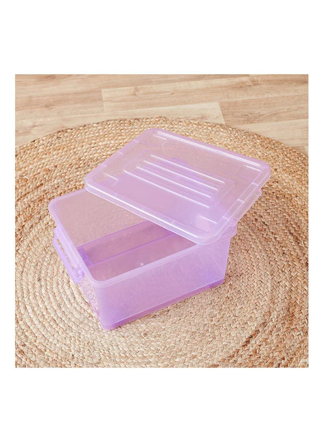 Home Box Rolling Storage Box with Wheels and Lid 15 Liter