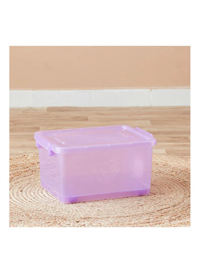 Home Box Rolling Storage Box with Wheels and Lid 15 Liter