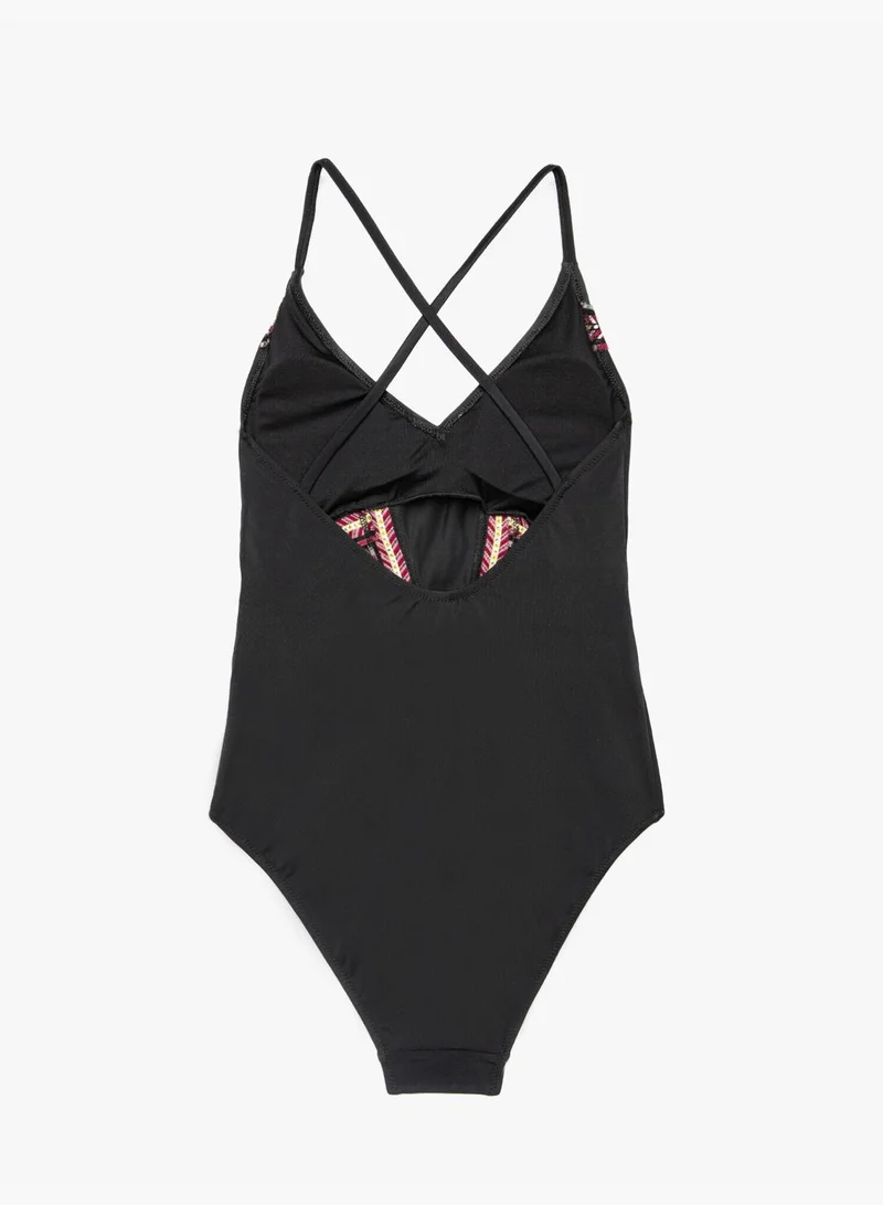 كوتون Patterned Swimsuit