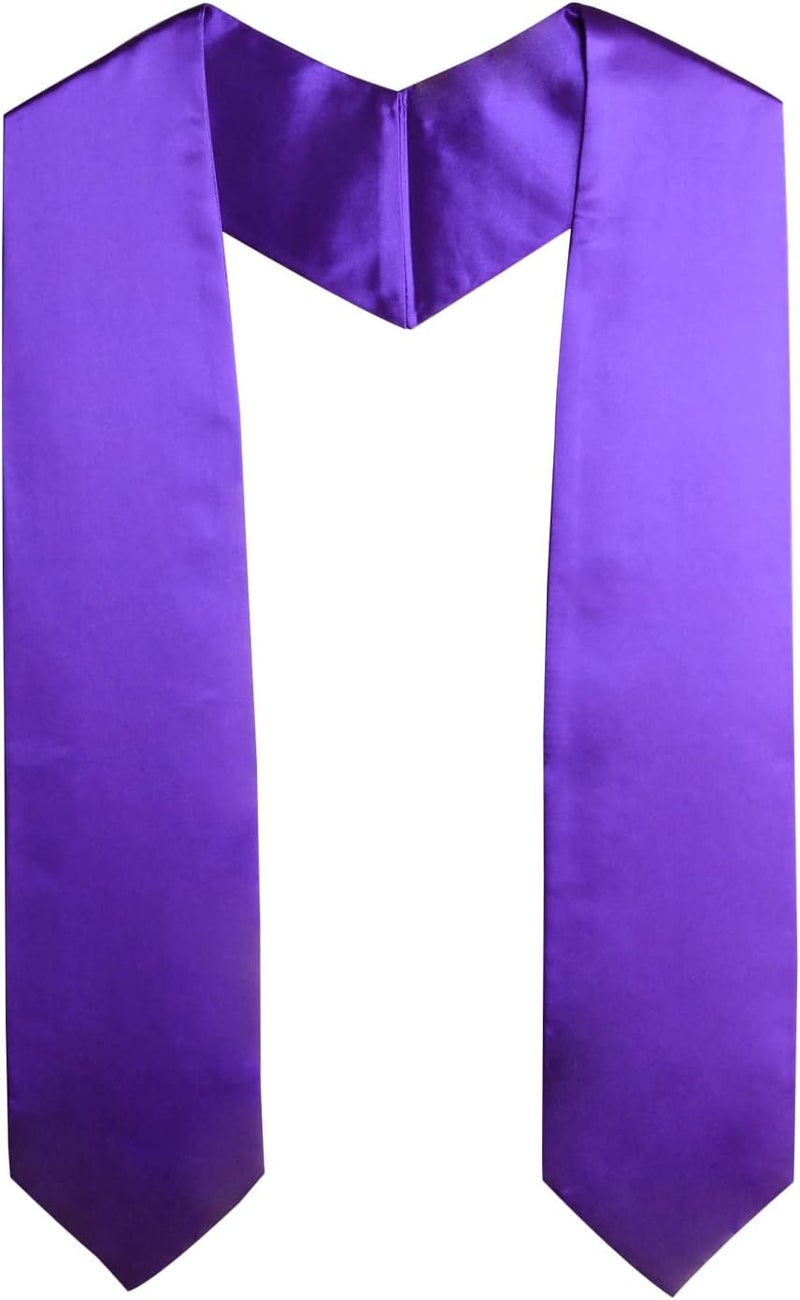 SAMDEEMI Unisex Adult Plain Graduation Stole Sash 60" long - Image 1