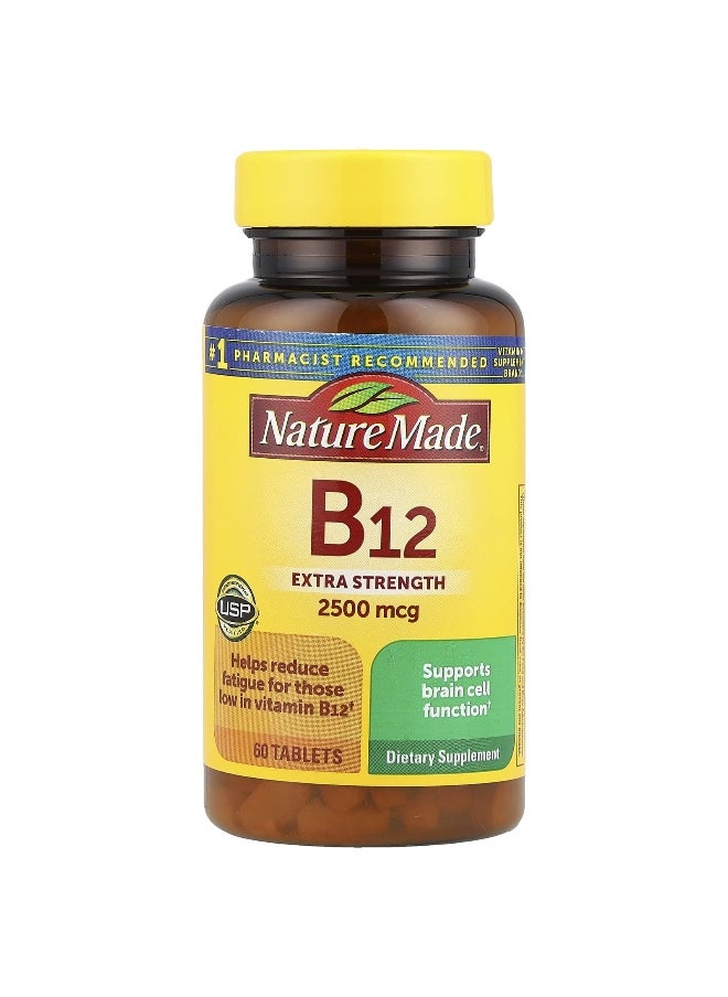 Nature Made Nature Made, Vitamin B12, Extra Strength, 60 Tablets  - Image 1