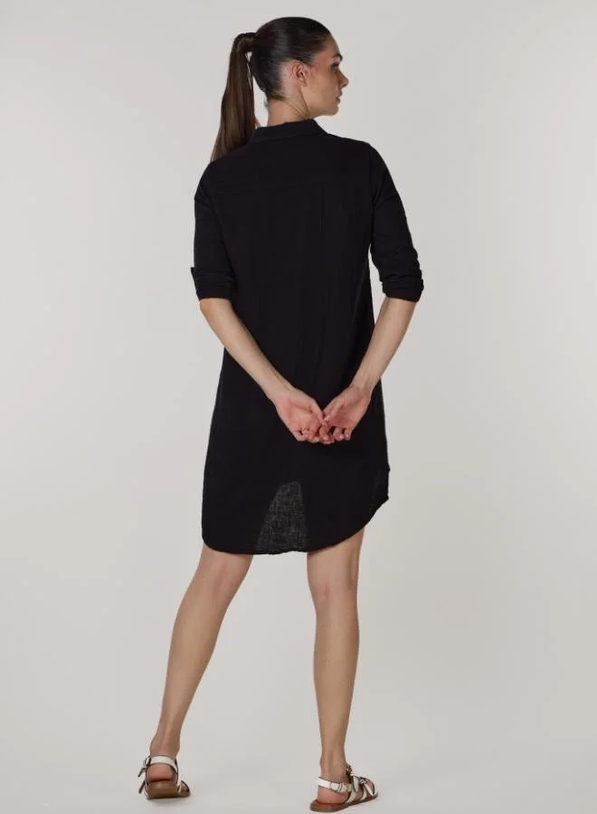 Just Nature Buttoned Shirt Dress