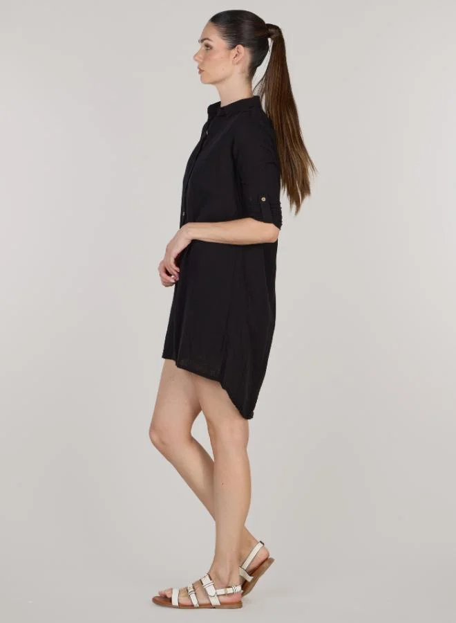 Just Nature Buttoned Shirt Dress