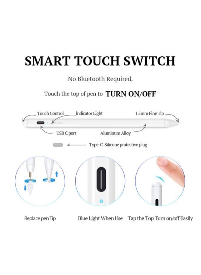 Yesido ST06 Metal Digital Active Smart Touch Screen Drawing Stylus Pen For iPad  - Image 2