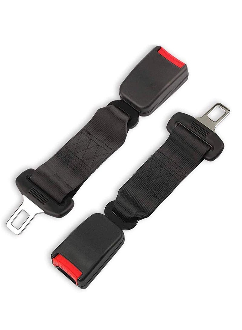 SYOSI Seat Belt Extender & Seat Belt Tensioner, Pregnant Woman Car Belt Car Extension 2 PCS, Buckles Extender, 7/8" Metal Tongue Universal, Extension Socket Connecter - Image 1