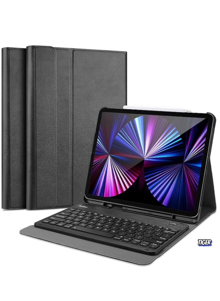 TIGER Slim Folio Pro Backlit Bluetooth Keyboard Case – Compatible with iPad Pro 11-inch 1st, 2nd, 3rd, 4th Gen (2018-2022), Full Protection, Rechargeable, Slim, Lightweight, Perfect for Typing, Viewing, and Gaming  - Image 1