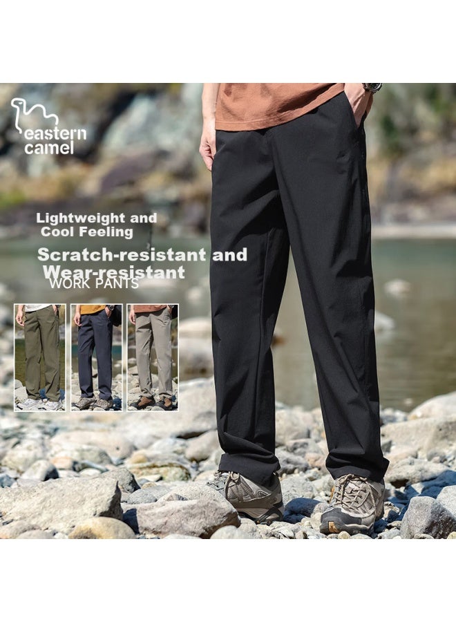 Eastern Camel Men's Summer Ice Silk Quick-drying Thin Windproof Outdoor Sports Casual Pants Workwear Pants - Image 2