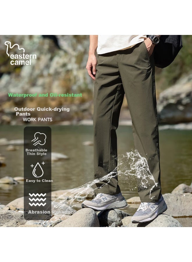 Eastern Camel Men's Summer Ice Silk Quick-drying Thin Windproof Outdoor Sports Casual Pants Workwear Pants - Image 4