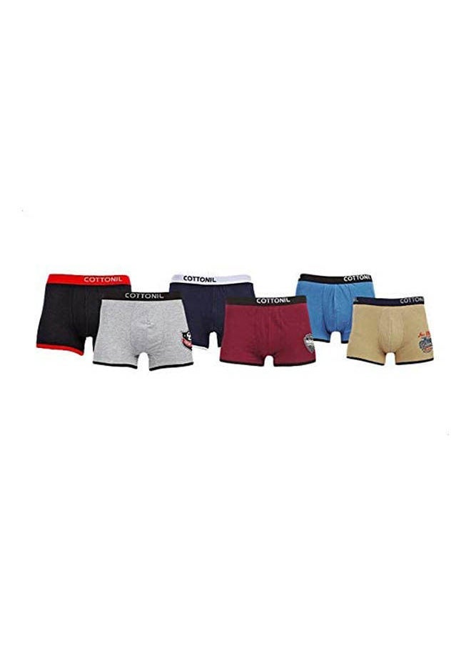 COTTONIL Basic Boxer Briefs Pack Of 6 