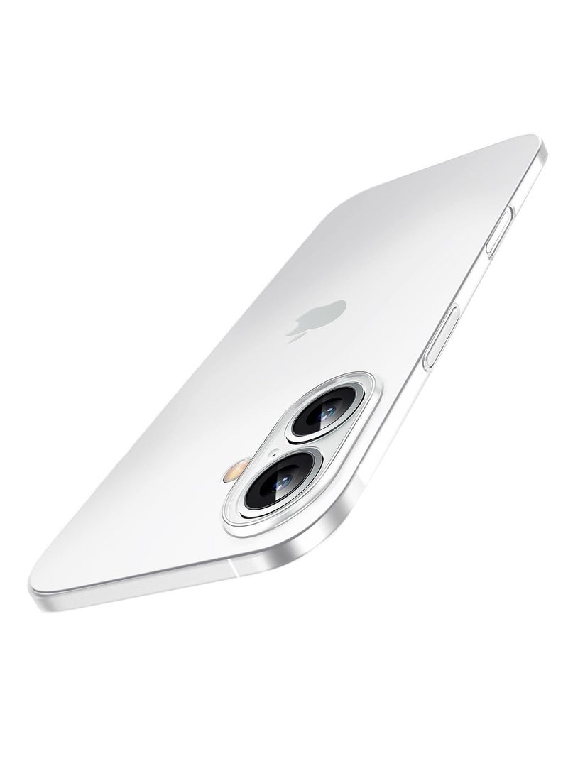 ELTRAZONE iPhone 16 Plus Slim Case, 0.2mm Fit [Paper-Thin] Lightweight Case Matte Finish PP Back Cover Protection [Anti-Fingerprints & Yellowing], Compatible with iPhone 16 Plus 6.7 Inch – Transparent White - Image 1