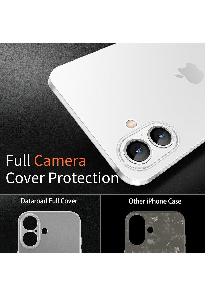 ELTRAZONE iPhone 16 Plus Slim Case, 0.2mm Fit [Paper-Thin] Lightweight Case Matte Finish PP Back Cover Protection [Anti-Fingerprints & Yellowing], Compatible with iPhone 16 Plus 6.7 Inch – Transparent White - Image 3