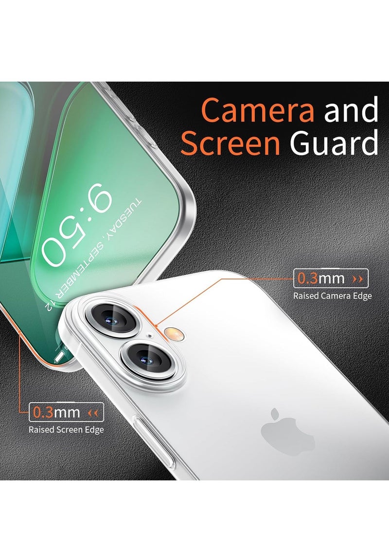 ELTRAZONE iPhone 16 Plus Slim Case, 0.2mm Fit [Paper-Thin] Lightweight Case Matte Finish PP Back Cover Protection [Anti-Fingerprints & Yellowing], Compatible with iPhone 16 Plus 6.7 Inch – Transparent White - Image 4