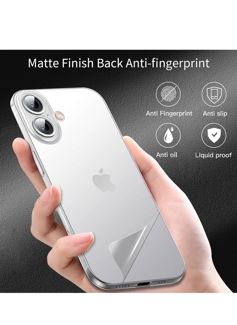 ELTRAZONE iPhone 16 Plus Slim Case, 0.2mm Fit [Paper-Thin] Lightweight Case Matte Finish PP Back Cover Protection [Anti-Fingerprints & Yellowing], Compatible with iPhone 16 Plus 6.7 Inch – Transparent White - Image 5