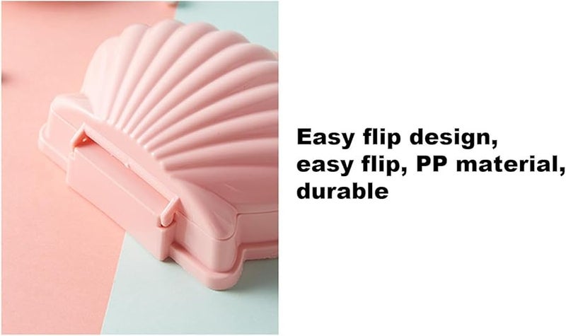 Pink Shell Shaped Soap Dish Self Draining Soap Box Holder for Sink - Image 5