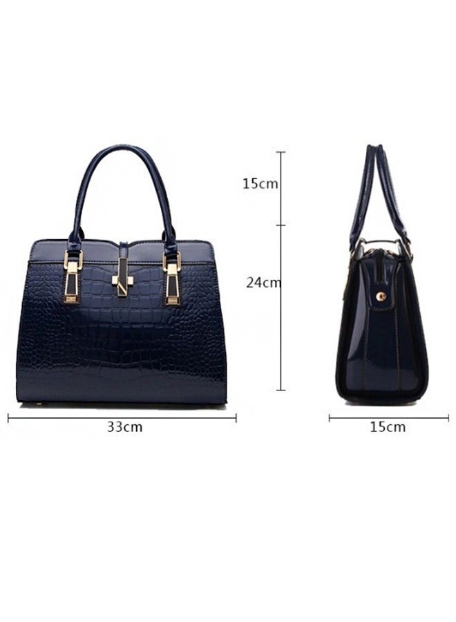 Yolu Crocodile Texture PU Leather Handbag Women Leather Crossbody Bag - Image 2
