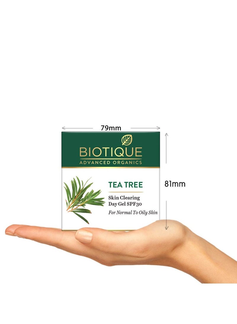 بيوتيك جل النهار لتنظيف البشرة بخلاصة شجرة الشاي بعامل حماية 30 للبشرة العادية إلى الدهنية ، 50 جم - Image 3