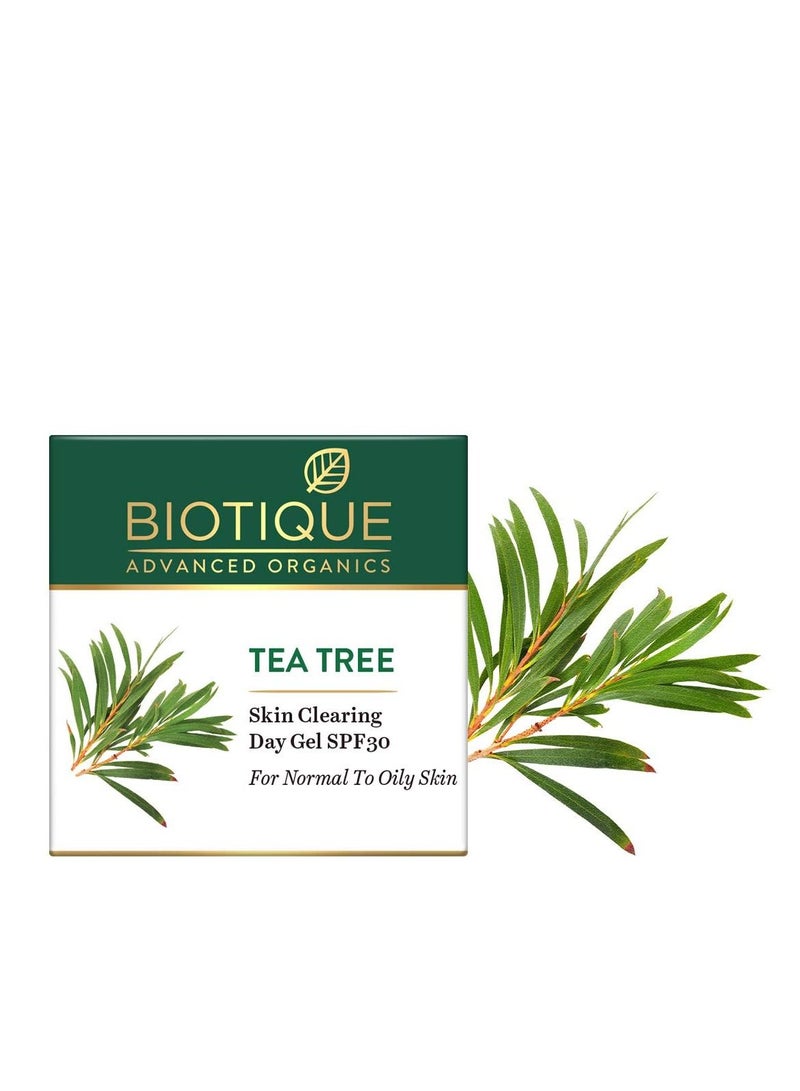 بيوتيك جل النهار لتنظيف البشرة بخلاصة شجرة الشاي بعامل حماية 30 للبشرة العادية إلى الدهنية ، 50 جم - Image 2