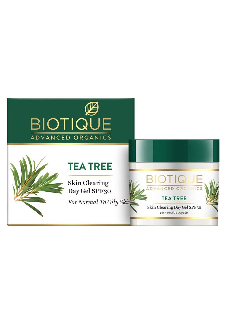 بيوتيك جل النهار لتنظيف البشرة بخلاصة شجرة الشاي بعامل حماية 30 للبشرة العادية إلى الدهنية ، 50 جم - Image 1