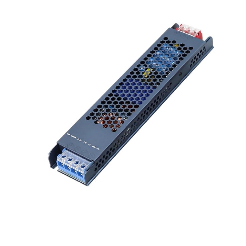 12V 24V LED Power Supply 60W 100W 200W 300W 400W 500W Ultra-Thin AC/DC Transformer LED Driver Converter(500W (Aluminum),DC 12V)