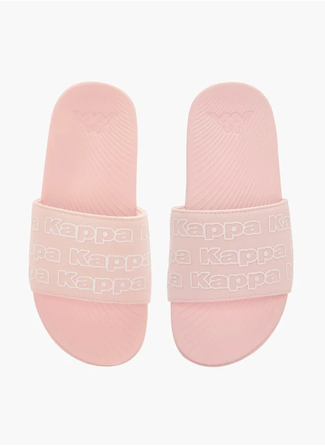 Kappa Girls' Logo Print Slip-On Slides