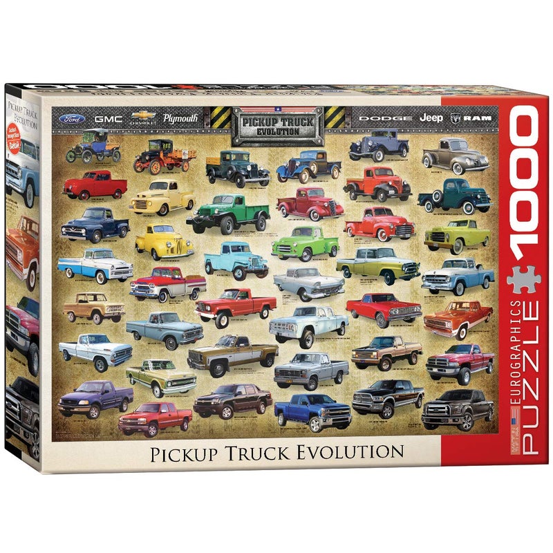 EuroGraphics Pickup Truck Evolution Jigsaw Puzzle (1000-Piece) - Image 4