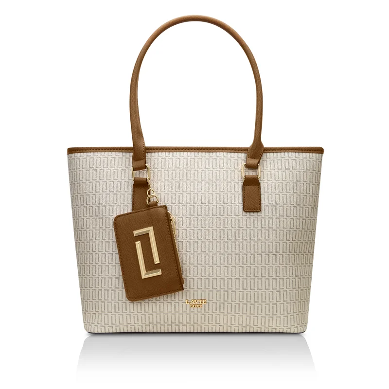 Lavie Luxe Women's Mono Sherryl25 Pro Laptop Handbag (Offwhite)