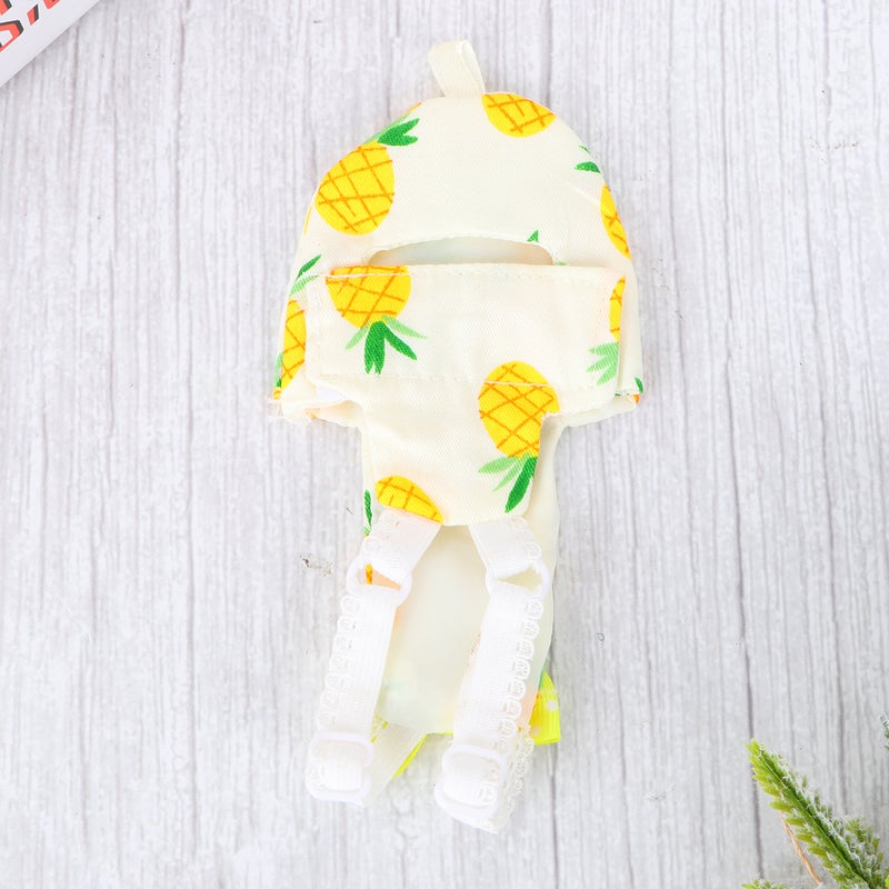 Parrot Bird Clothes Bird Diaper Parrot Flight Suit Bird Clothes Supplies (Pineapple XS) - Image 5