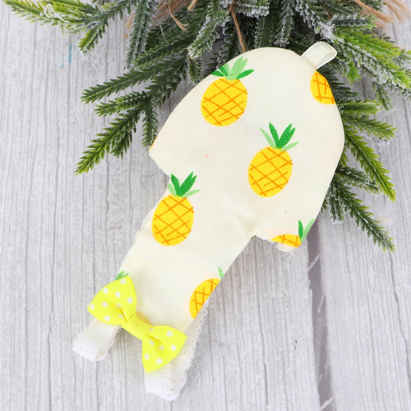 Parrot Bird Clothes Bird Diaper Parrot Flight Suit Bird Clothes Supplies (Pineapple XS) - Image 1