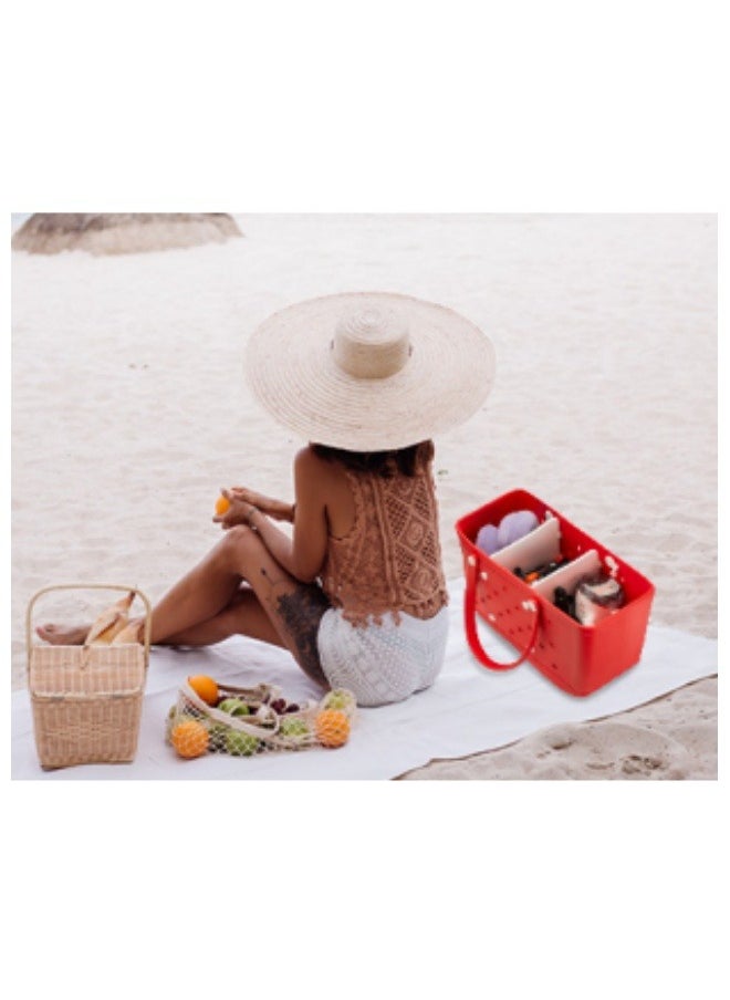 ILovhaprty Divider Tray for tote bag Original Accessories for tote bag X Large Beach Bag Accessories Suitable for tote bag and Divide Space White 2PCS  - Image 2