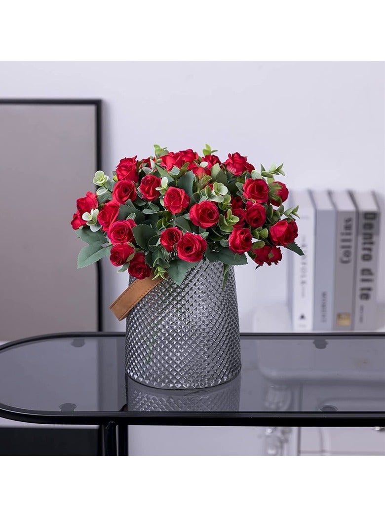 AROAQ Artificial Rose Flowers, Elegant Artificial Flowers Bouquet, Real Looking Silk Roses With Stems For Diy Wedding Bouquets Centerpieces Party Home Decorations And Outdoors, (Cream Color) - Image 2