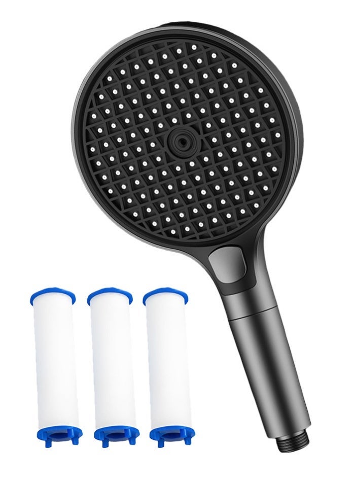 MODI High-Pressure 3 Mode Shower Head with Adjustable Spray, Water Saving, Easy Installation, 15 cm Handheld Shower for Bathroom - SILVER - Image 2