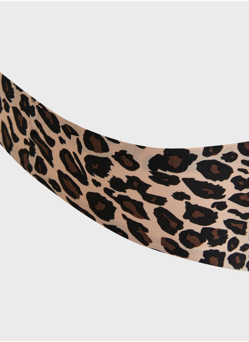 Chantelle - Printed High Leg Thong - Image 1
