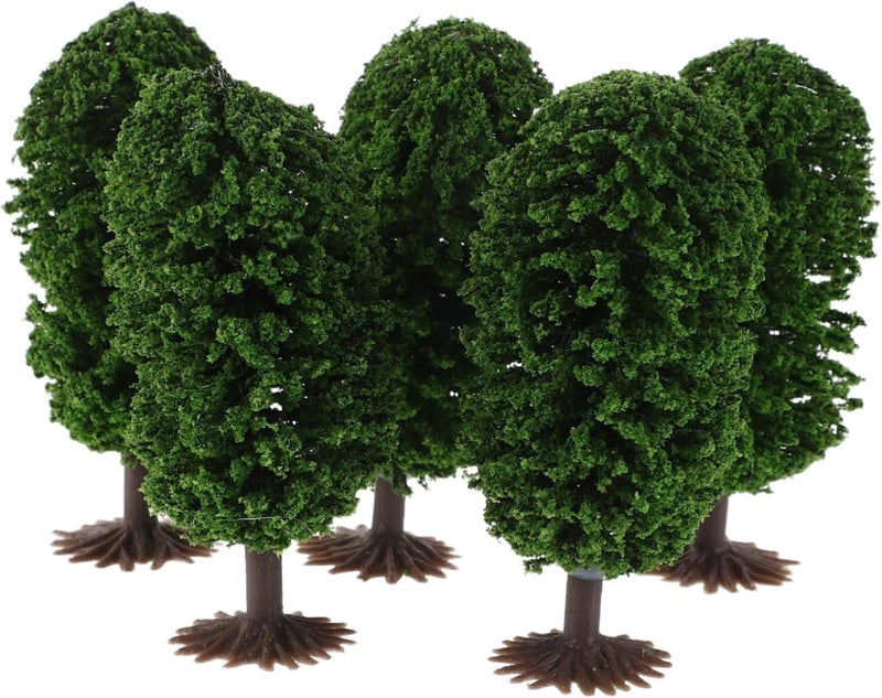 5pcs Model Landscape Plants for Train Diorama Miniature Pine Trees Plastic Tree DIY Building Landscape Decoration Accessories - Image 1
