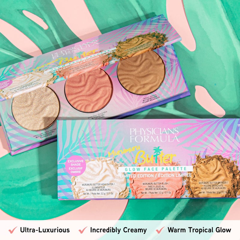 Physicians Formula Murumuru Butter Bronzer Face Powder Makeup Set, Dermatologist Tested, Vegan & Cruelty-Free - Glow Face Palette - Image 2