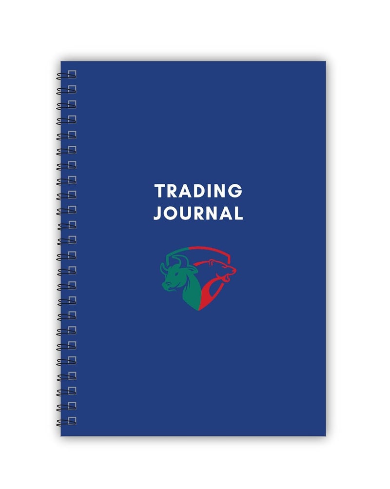 TimeWise Stock Market Trading Journal Notebook Day Trade Log A4 Size Journal 70 Pages (Blue) - Image 1