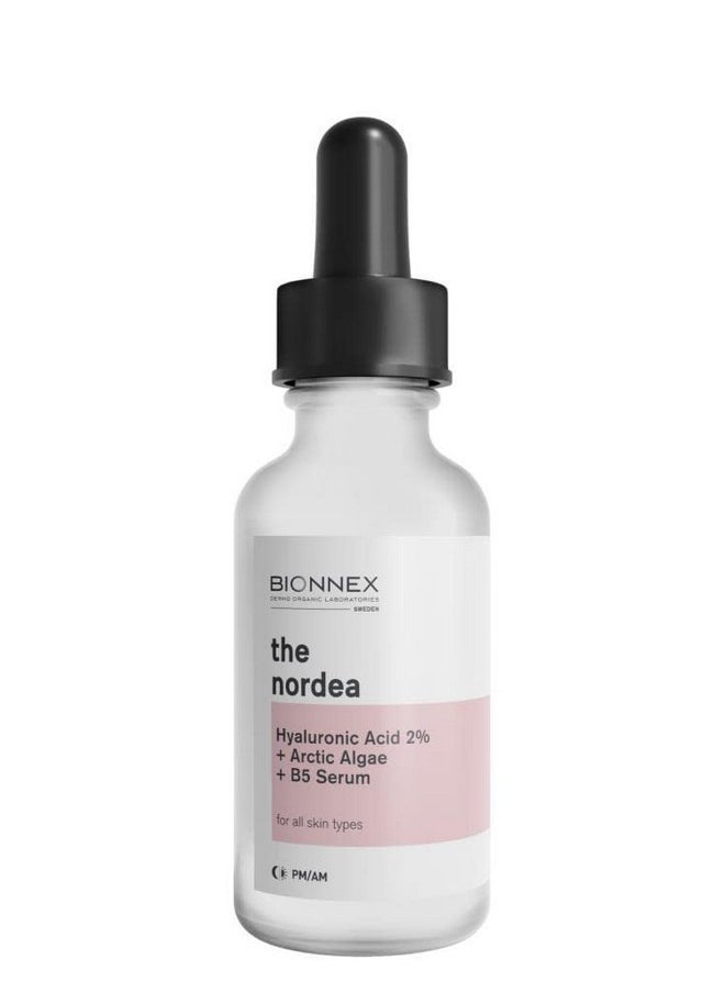 BIONNEX The Nordea 2% Hyaluronic Acid Serum For Face With Arctic Algae & Vitamin B5 | Antiaging Serum For Fine Lines And Wrinkles | Hydrating Serum For Plumping And Repairing Dry Skin  - Image 1