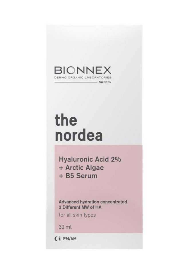 BIONNEX The Nordea 2% Hyaluronic Acid Serum For Face With Arctic Algae & Vitamin B5 | Antiaging Serum For Fine Lines And Wrinkles | Hydrating Serum For Plumping And Repairing Dry Skin  - Image 2