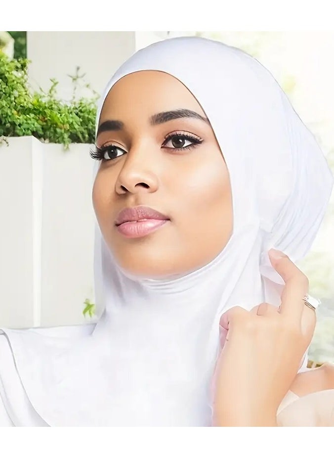 Rozino New Turban Cap Under Scarf Hijab Cap Ramadan Hat Thin Breathable Elastic Pullover Caps Elegant Style Muslim Head Wrap Gifts For Eid  - Image 3