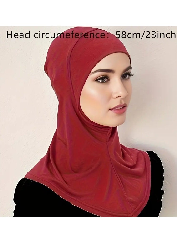 Rozino New Turban Cap Under Scarf Hijab Cap Ramadan Hat Thin Breathable Elastic Pullover Caps Elegant Style Muslim Head Wrap Gifts For Eid  - Image 2