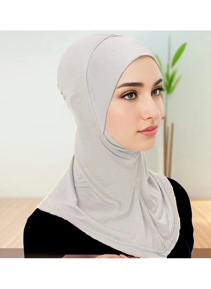 Rozino New Turban Cap Under Scarf Hijab Cap Ramadan Hat Thin Breathable Elastic Pullover Caps Elegant Style Muslim Head Wrap Gifts For Eid  - Image 5