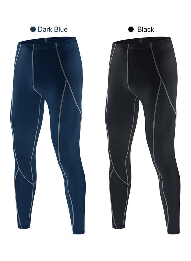 NIBEMINENT - Men Compression Pants Sports Baselayer Workout Active Tights Leggings Yoga Running Cycling Fitness XXL 23*1*18cm - Image 1