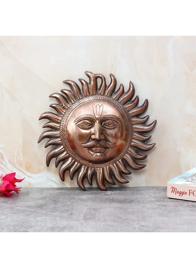 Craft Trade Copper Sun Idol Show Pieces for Home Decor Items for Living Room Bedroom Wall Hanging Decorative Good Luck Vastu Fengshui for Home Decoration - Image 3