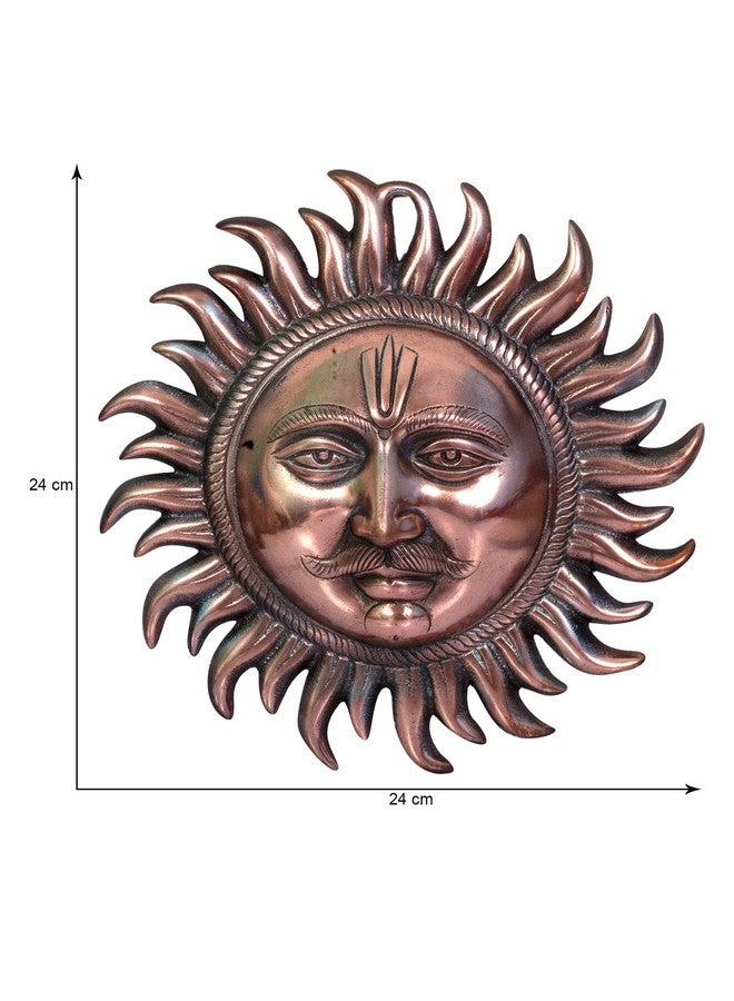 Craft Trade Copper Sun Idol Show Pieces for Home Decor Items for Living Room Bedroom Wall Hanging Decorative Good Luck Vastu Fengshui for Home Decoration - Image 5