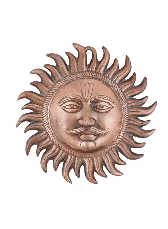 Craft Trade Copper Sun Idol Show Pieces for Home Decor Items for Living Room Bedroom Wall Hanging Decorative Good Luck Vastu Fengshui for Home Decoration - Image 1