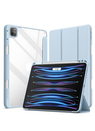 Compatible with Cover for 11 Inch iPad Pro (M4) 2024 with Pen Holder, Shockproof Smart Case Cover with Transparent Back Case, Protective Case (Light Blue) - pzsku/Z5781CE08A1E55B5E0668Z/45/_/1736196792/e5bc5b05-9830-4354-b9bd-4bc98128de59