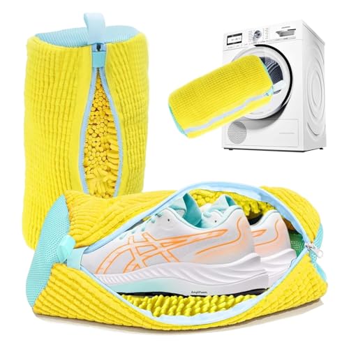 Hasselt Shoe Washing Machine Bag for Washer & Dryer – Reusable Laundry Shoe Bag with Durable Zipper, Side Opening Design for Sneakers, Running Shoes & Delicates – 360° Deep Cleaning Washable Shoe Cleaner Bag - Image 1
