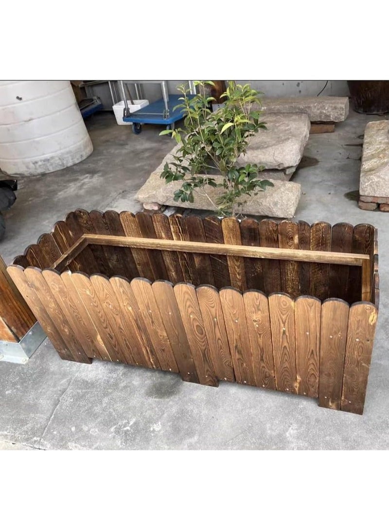 HOME TASTE صندوق زهور خشبي فاخر للحدائق الداخلية والخارجية - مثالي للزهور والأعشاب والأشجار الصغيرة - عزز شرفتك أو شرفتك أو واحتك في الحديقة - Image 4