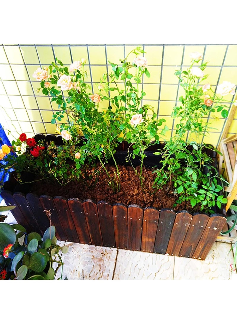 HOME TASTE صندوق زهور خشبي فاخر للحدائق الداخلية والخارجية - مثالي للزهور والأعشاب والأشجار الصغيرة - عزز شرفتك أو شرفتك أو واحتك في الحديقة - Image 5