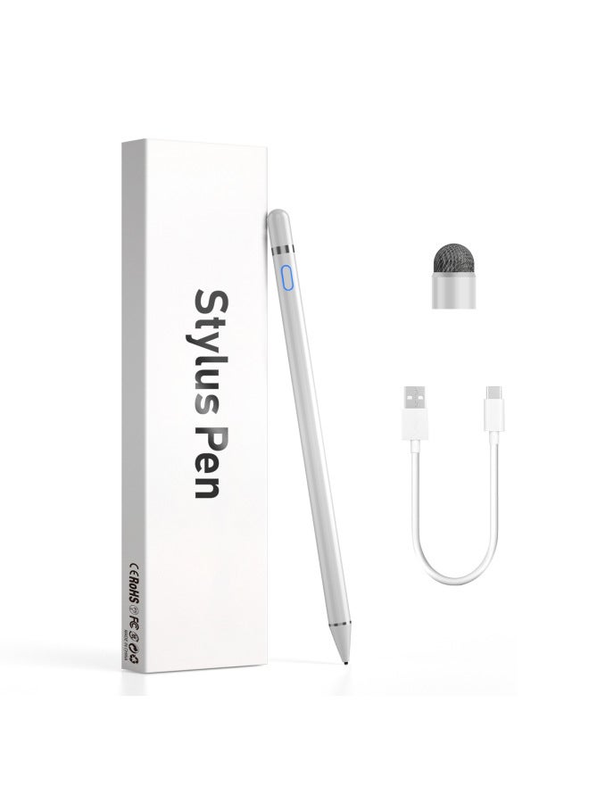 Loquat For ApplePencil Same Bluetooth Display Magnetic Charging Handwriting Touch Screen Pen IPad For Capacitance Pen-Color:118 White Universal Android  - Image 1